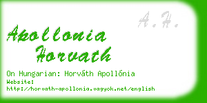 apollonia horvath business card
