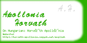 apollonia horvath business card